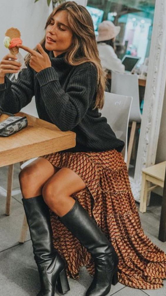 5 Outfits Super Chic Con Botas Altas EstiloDF