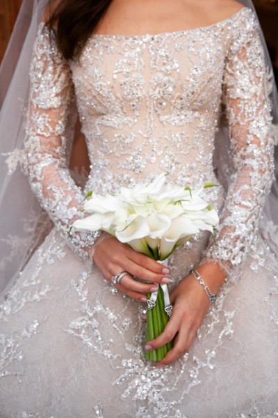 Busra Yavuz Elie Saab Wedding Dress