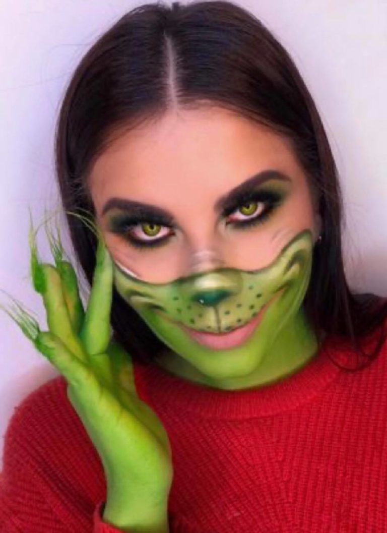 Ideas de maquillaje de "El Grinch" para festejar la Navidad ¡Aprende a