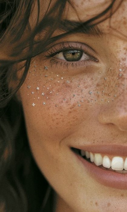 Trend alert: llegaron las sparkling freckles para hacerte brillar