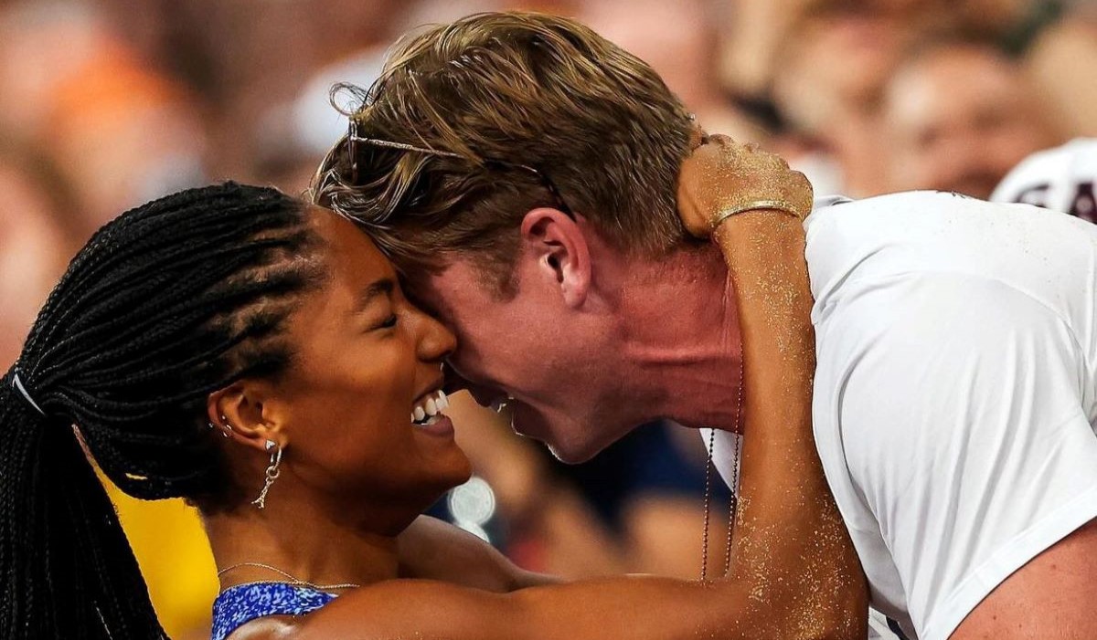 Tara Davis y Hunter Woodhall se ‘robaron’ el corazón del mundo en París 2024